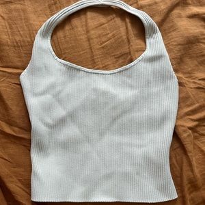 Aritzia- Babaton Sculpt Knit Backless Halter Top